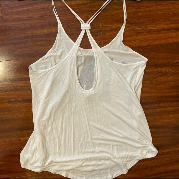 PINK Victoria's Secret Super Soft White Camisole with Black Logo - Picture 6 of 6